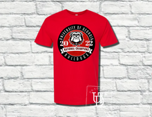 Load image into Gallery viewer, Short Sleeve &#39;University of Georgia Bulldogs National Champions&#39; T-Shirt
