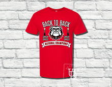 Load image into Gallery viewer, Short Sleeve &#39;Back to Back&#39; National Championship T-Shirt
