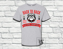 Load image into Gallery viewer, Short Sleeve &#39;Back to Back&#39; National Championship T-Shirt
