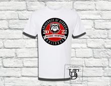 Load image into Gallery viewer, Short Sleeve &#39;University of Georgia Bulldogs National Champions&#39; T-Shirt
