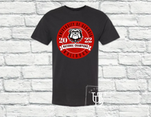 Load image into Gallery viewer, Short Sleeve &#39;University of Georgia Bulldogs National Champions&#39; T-Shirt
