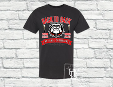 Load image into Gallery viewer, Short Sleeve &#39;Back to Back&#39; National Championship T-Shirt
