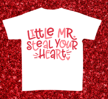 Little Mr. Steal Your Heart Short Sleeve T-Shirt